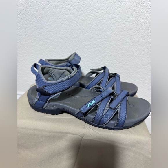 Teva Shoes - Teva Women's Tirra Sandals Bering Sea Navy Adjustable Hook and Loop Strap 9.5